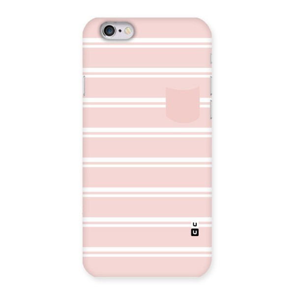 Cute Pocket Striped Back Case for iPhone 6 6S