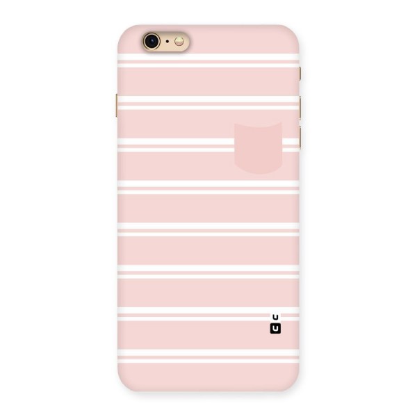 Cute Pocket Striped Back Case for iPhone 6 Plus 6S Plus