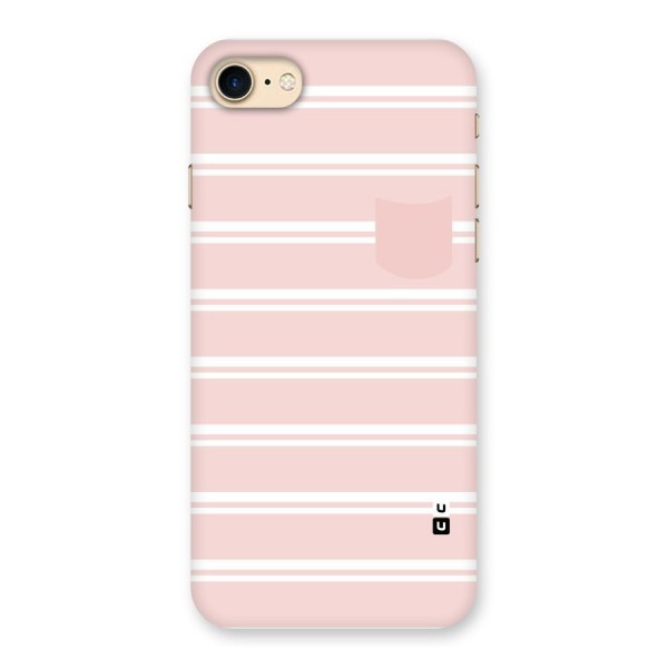Cute Pocket Striped Back Case for iPhone 7