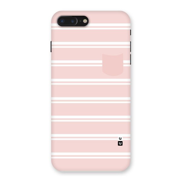 Cute Pocket Striped Back Case for iPhone 7 Plus