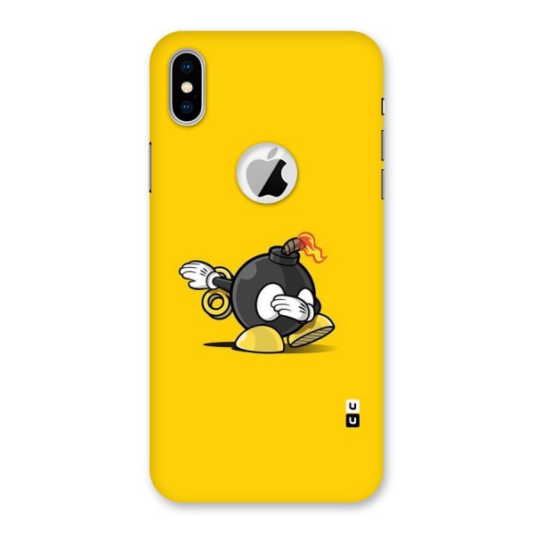 Dab Bomb Back Case for iPhone XS Logo Cut
