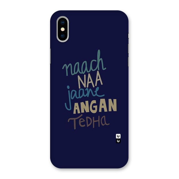 Dance Words Back Case for iPhone XS