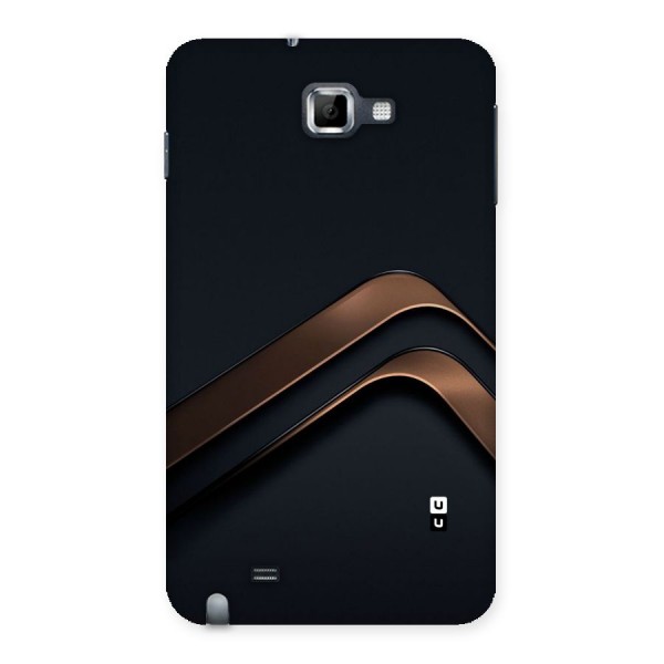 Dark Gold Stripes Back Case for Galaxy Note
