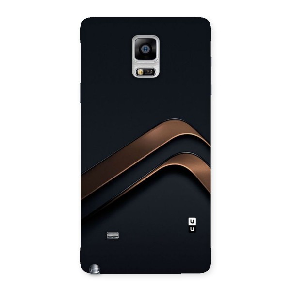 Dark Gold Stripes Back Case for Galaxy Note 4