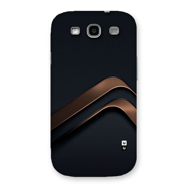 Dark Gold Stripes Back Case for Galaxy S3 Neo