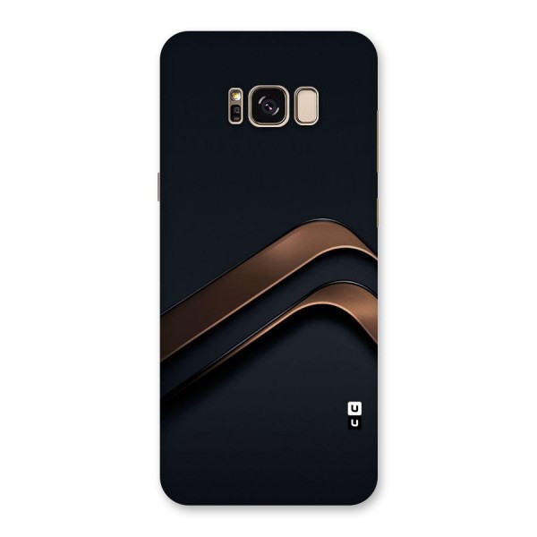 Dark Gold Stripes Back Case for Galaxy S8 Plus