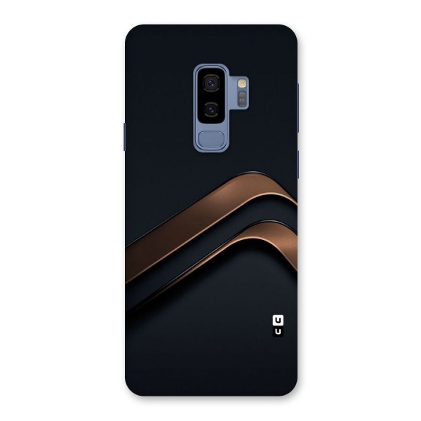 Dark Gold Stripes Back Case for Galaxy S9 Plus