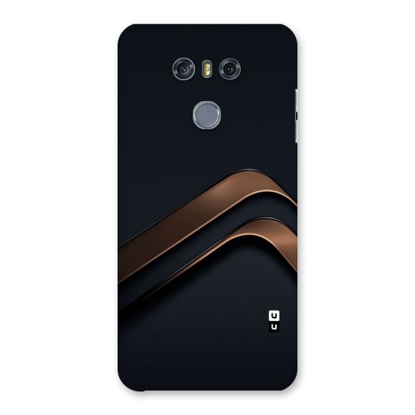 Dark Gold Stripes Back Case for LG G6