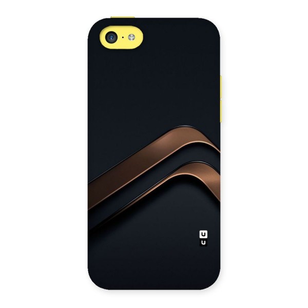 Dark Gold Stripes Back Case for iPhone 5C