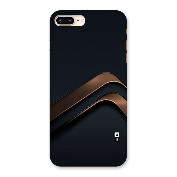 Dark Gold Stripes Back Case for iPhone 8 Plus