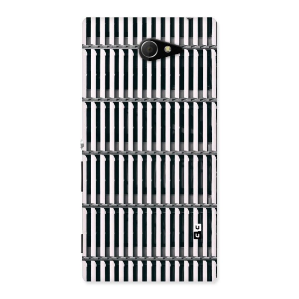 Dark Lines Pattern Back Case for Sony Xperia M2