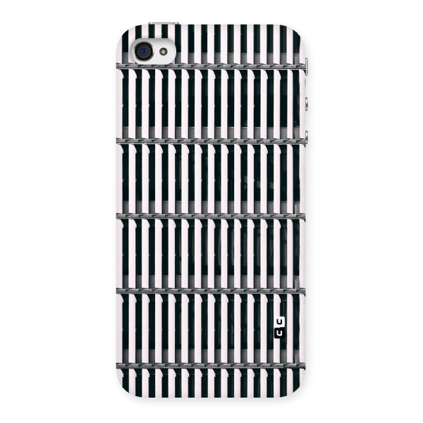 Dark Lines Pattern Back Case for iPhone 4 4s