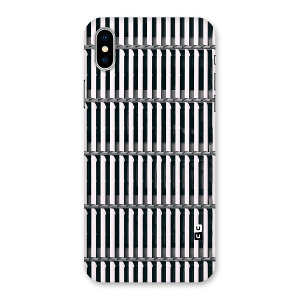 Dark Lines Pattern Back Case for iPhone XS