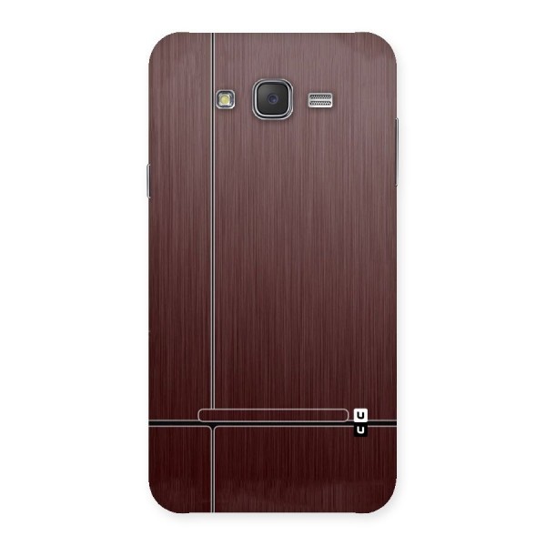 Dark Maroon Classic Design Back Case for Galaxy J7