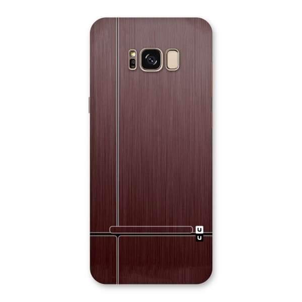 Dark Maroon Classic Design Back Case for Galaxy S8 Plus