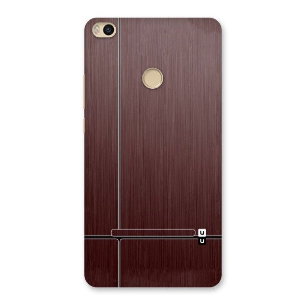 Dark Maroon Classic Design Back Case for Mi Max 2