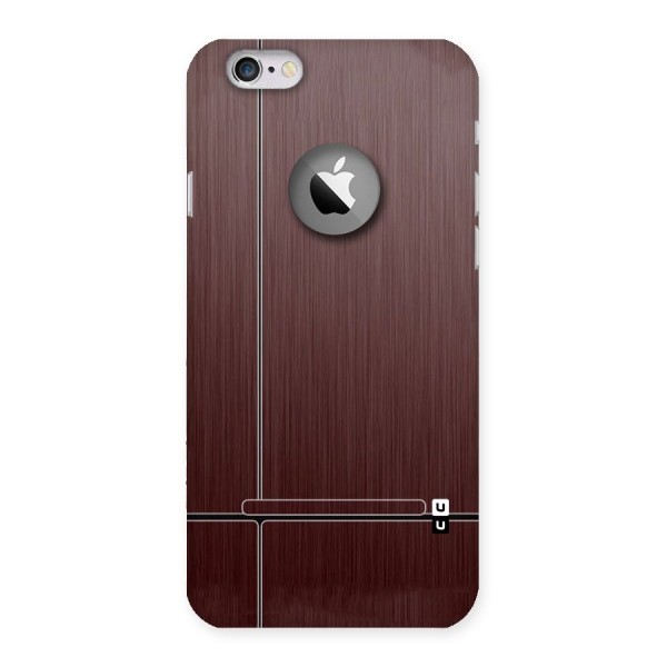 Dark Maroon Classic Design Back Case for iPhone 6 Logo Cut