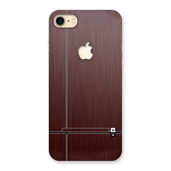 Dark Maroon Classic Design Back Case for iPhone 7 Apple Cut
