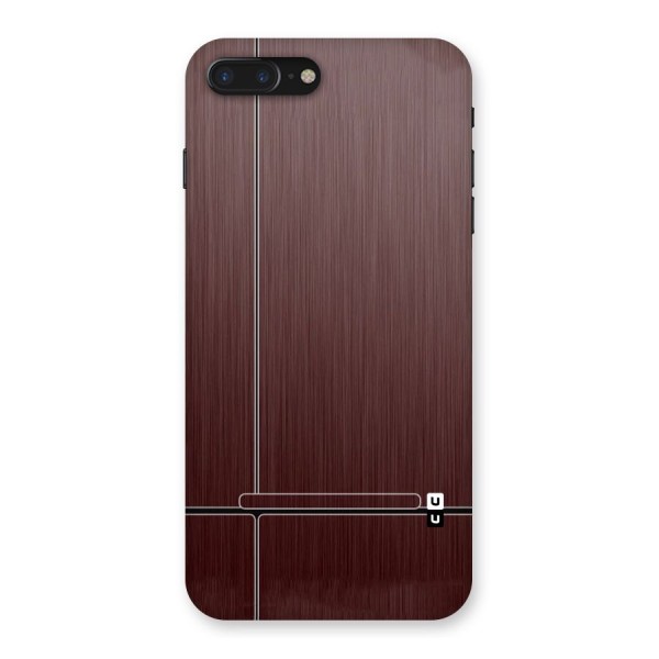 Dark Maroon Classic Design Back Case for iPhone 7 Plus