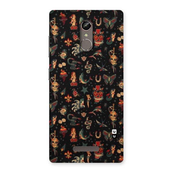 Dark Pattern Back Case for Gionee S6s