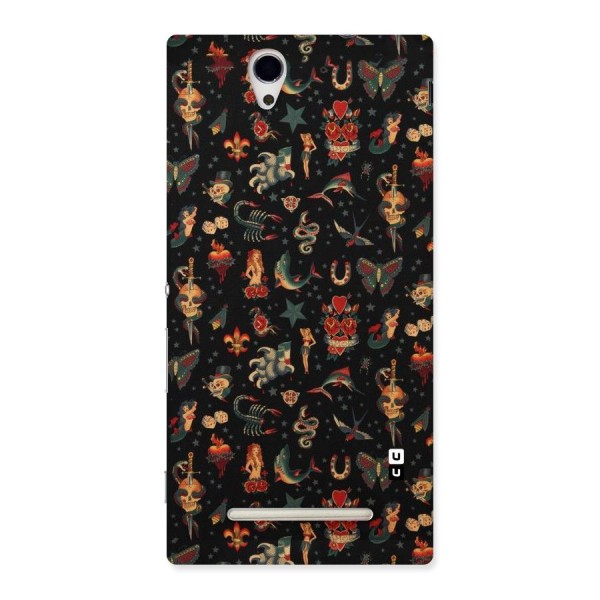 Dark Pattern Back Case for Sony Xperia C3