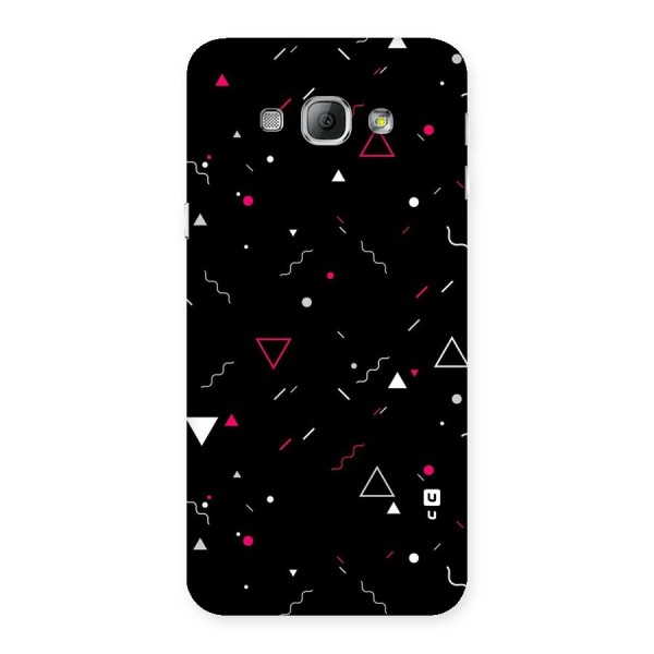 Dark Shapes Design Back Case for Galaxy A8