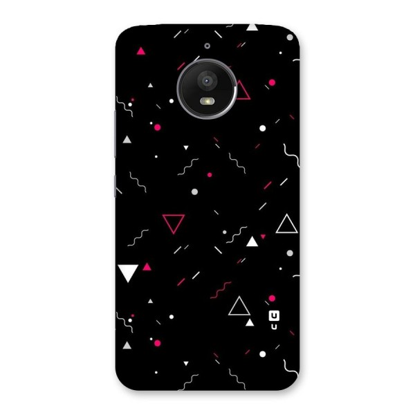 Dark Shapes Design Back Case for Moto E4 Plus