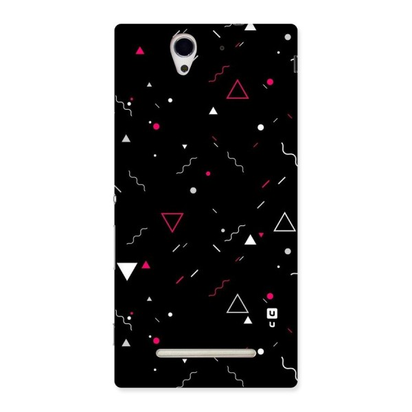 Dark Shapes Design Back Case for Sony Xperia C3
