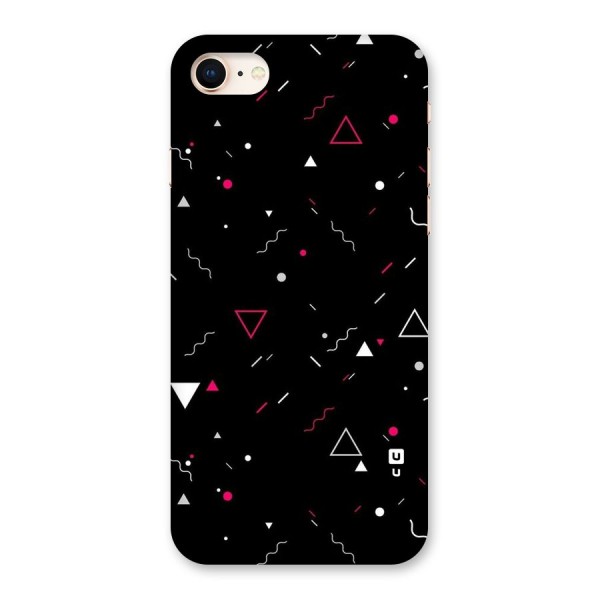 Dark Shapes Design Back Case for iPhone 8