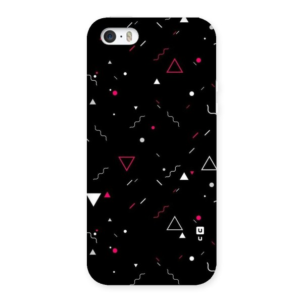 Dark Shapes Design Back Case for iPhone SE