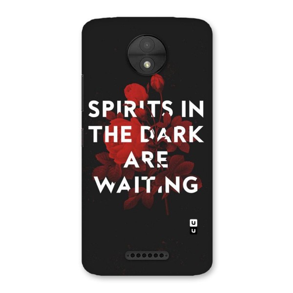 Dark Spirits Back Case for Moto C