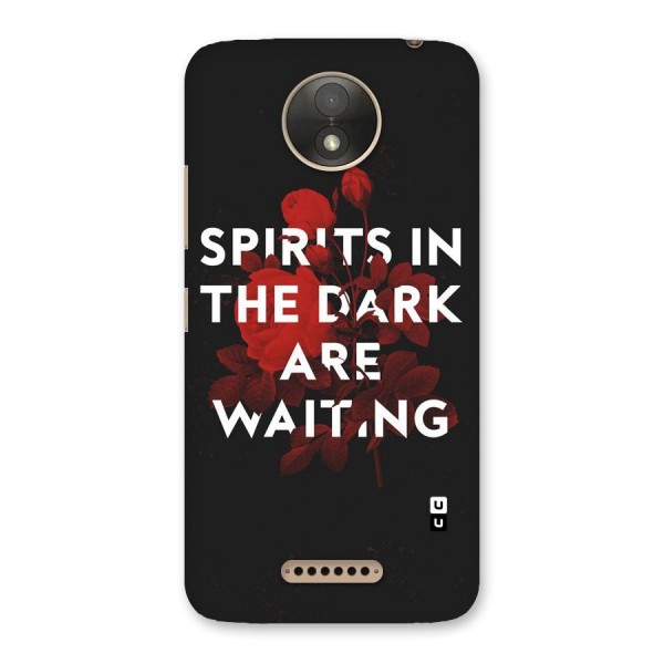 Dark Spirits Back Case for Moto C Plus