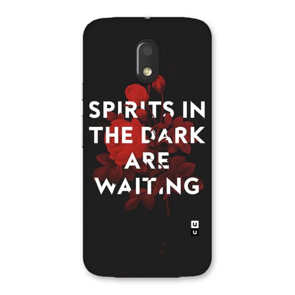 Dark Spirits Back Case for Moto E3 Power