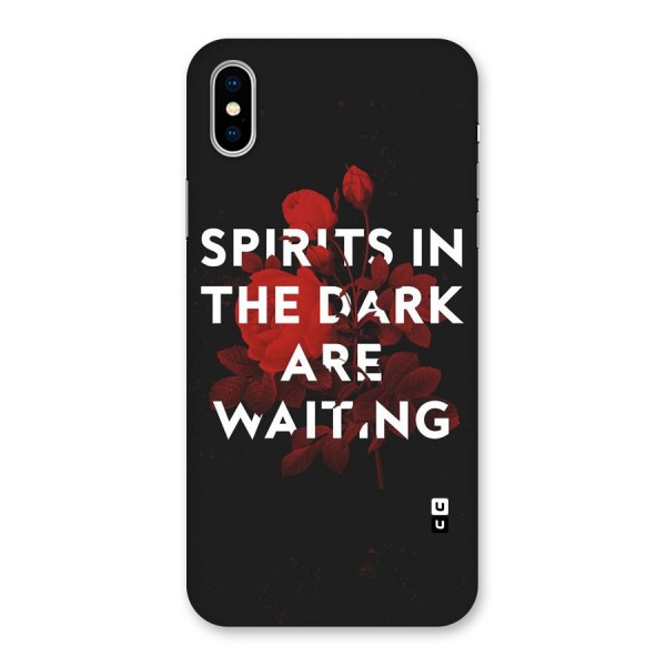 Dark Spirits Back Case for iPhone X