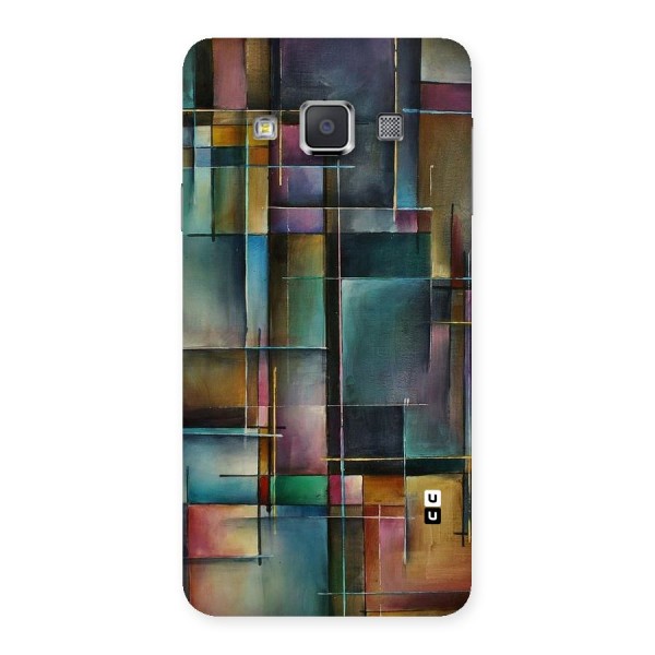 Dark Square Shapes Back Case for Galaxy A3