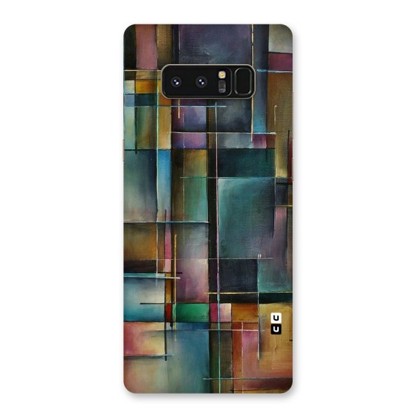 Dark Square Shapes Back Case for Galaxy Note 8
