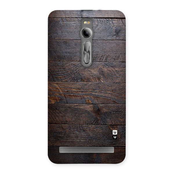 Dark Wood Printed Back Case for Asus Zenfone 2