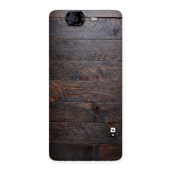 Dark Wood Printed Back Case for Canvas Knight A350