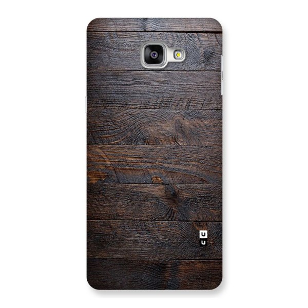 Dark Wood Printed Back Case for Galaxy A9