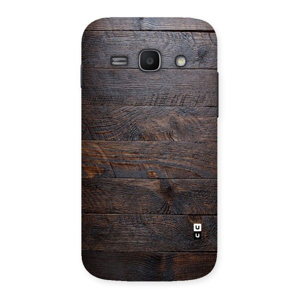Dark Wood Printed Back Case for Galaxy Ace 3