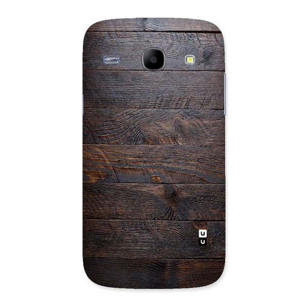 Dark Wood Printed Back Case for Galaxy Core