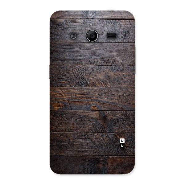 Dark Wood Printed Back Case for Galaxy Core 2