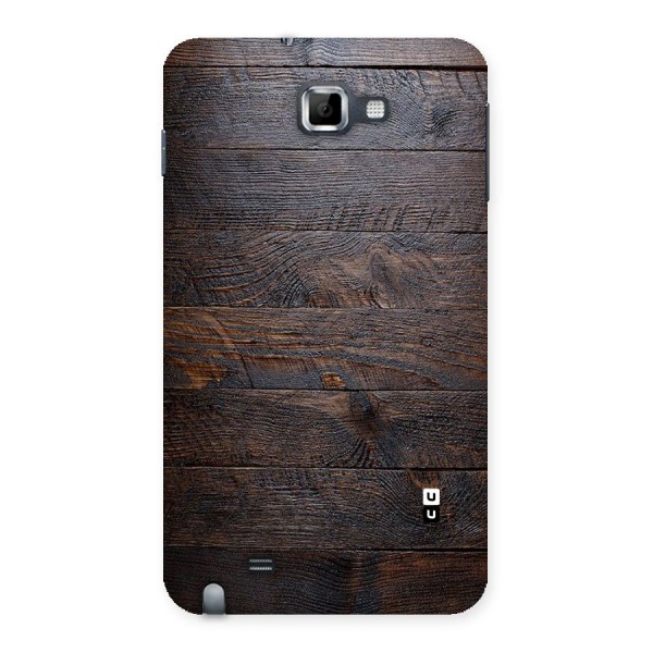Dark Wood Printed Back Case for Galaxy Note