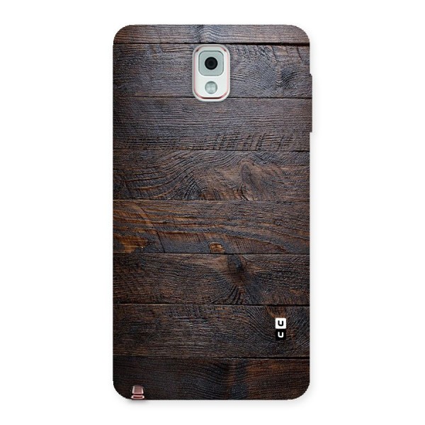 Dark Wood Printed Back Case for Galaxy Note 3