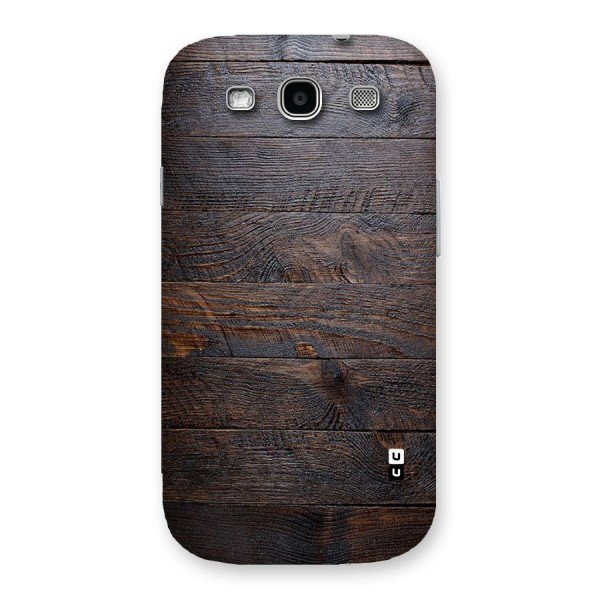 Dark Wood Printed Back Case for Galaxy S3