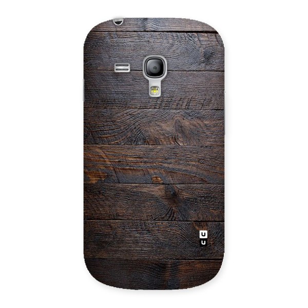 Dark Wood Printed Back Case for Galaxy S3 Mini