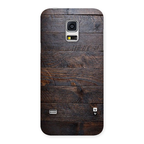 Dark Wood Printed Back Case for Galaxy S5 Mini