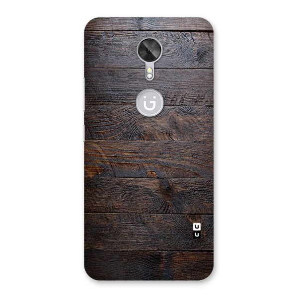 Dark Wood Printed Back Case for Gionee A1