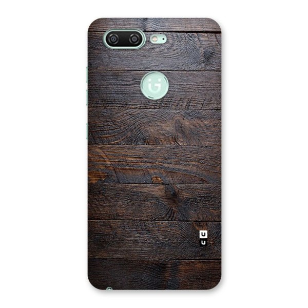 Dark Wood Printed Back Case for Gionee S10