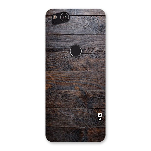 Dark Wood Printed Back Case for Google Pixel 2